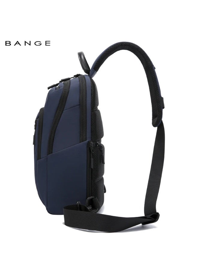 بانجي BANGE 7868 Blue New High Quality Lightweight Shoulder Bags Waterproof Anti Theft Crossbody Shoulder Bag Men's Crossbody Bag - Image 3